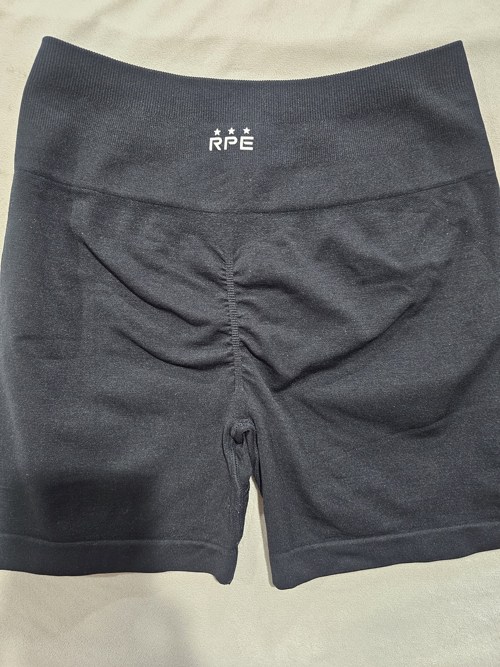 Women's High-Waist Black Seamless Bike Shorts